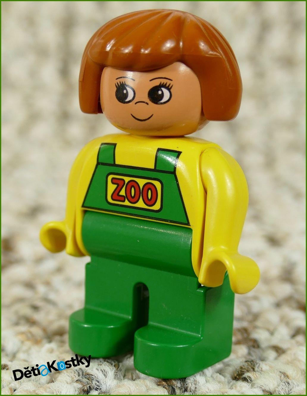 Lego® Duplo® Figurka Zoo Ošetrovatelka Zelená/Žlutá Starší Typ