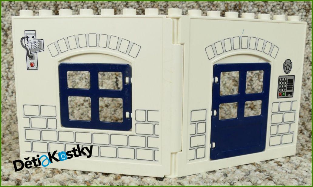 Lego® Duplo® Stěna Policejní Stanice Bílá - Modré Dveře a Okno