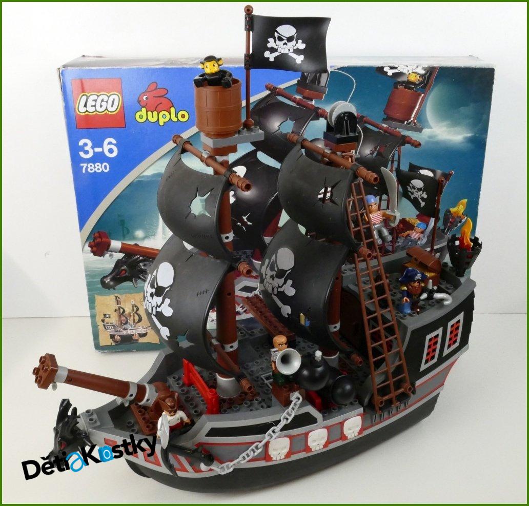 Lego® Duplo® 7880 - Pirátská Loď s Krabicí a Návodem