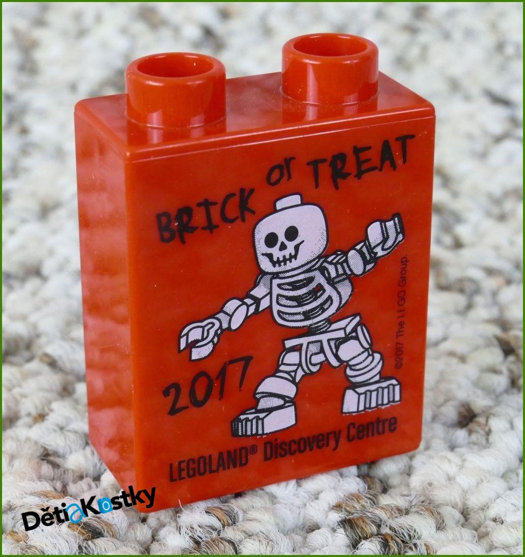 Lego® Duplo® Kostka 1x2x2 Červená - Brick or Treat 2017