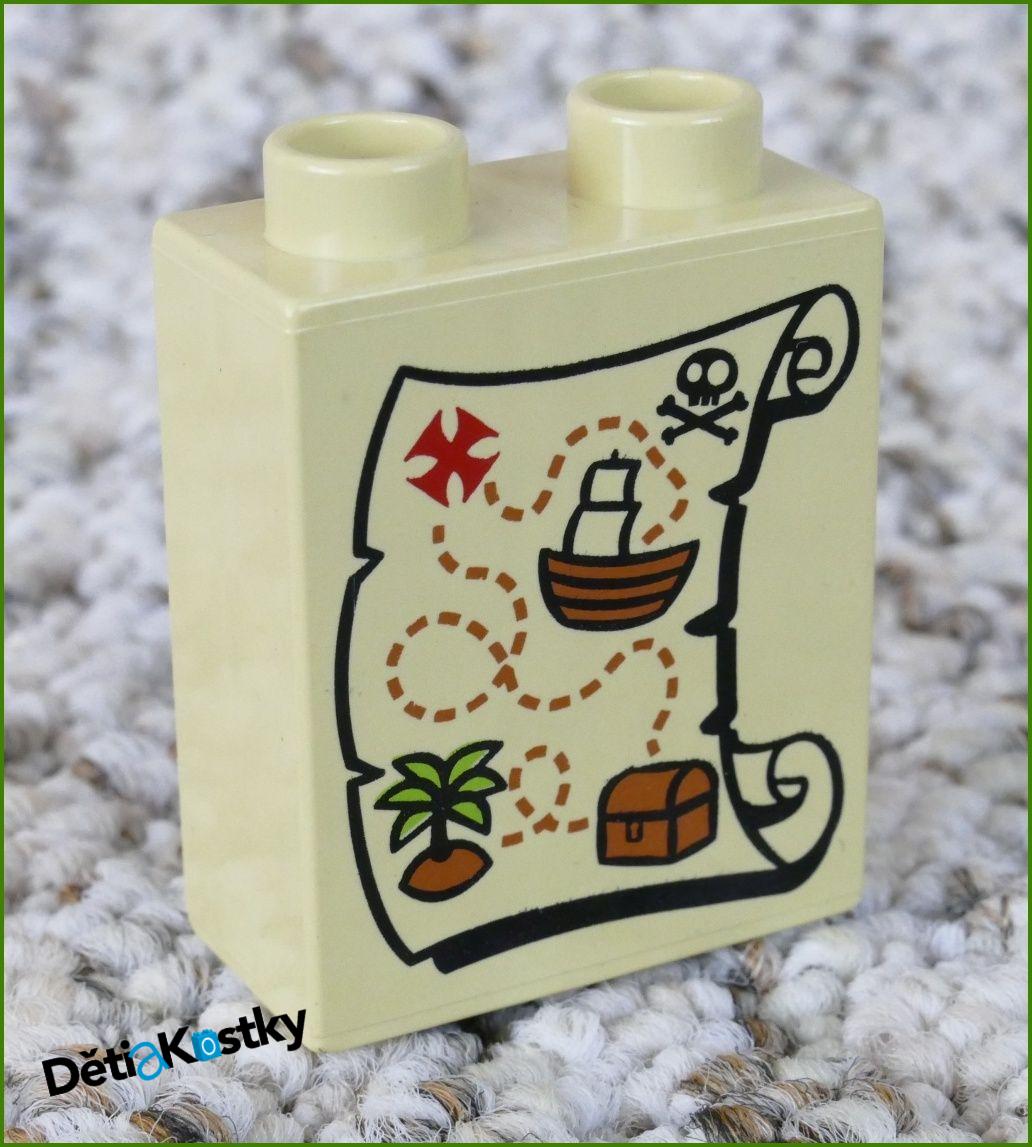 Lego® Duplo® Kostka 1x2x2 Světle Béžová - Mapak Pokladu