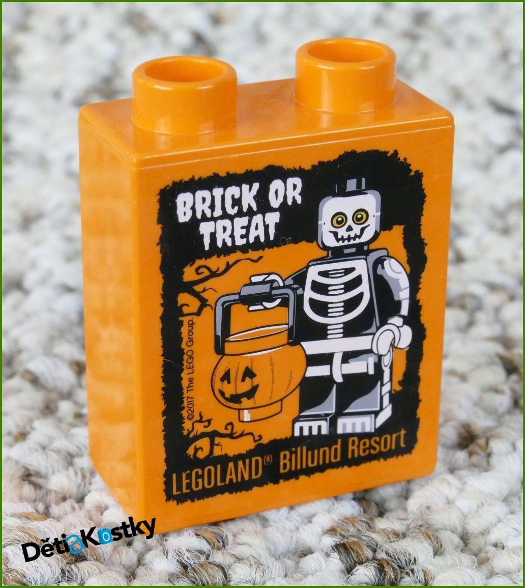 Lego® Duplo® Kostka 1x2x2 Oranžová - Brick Or Treat 2017