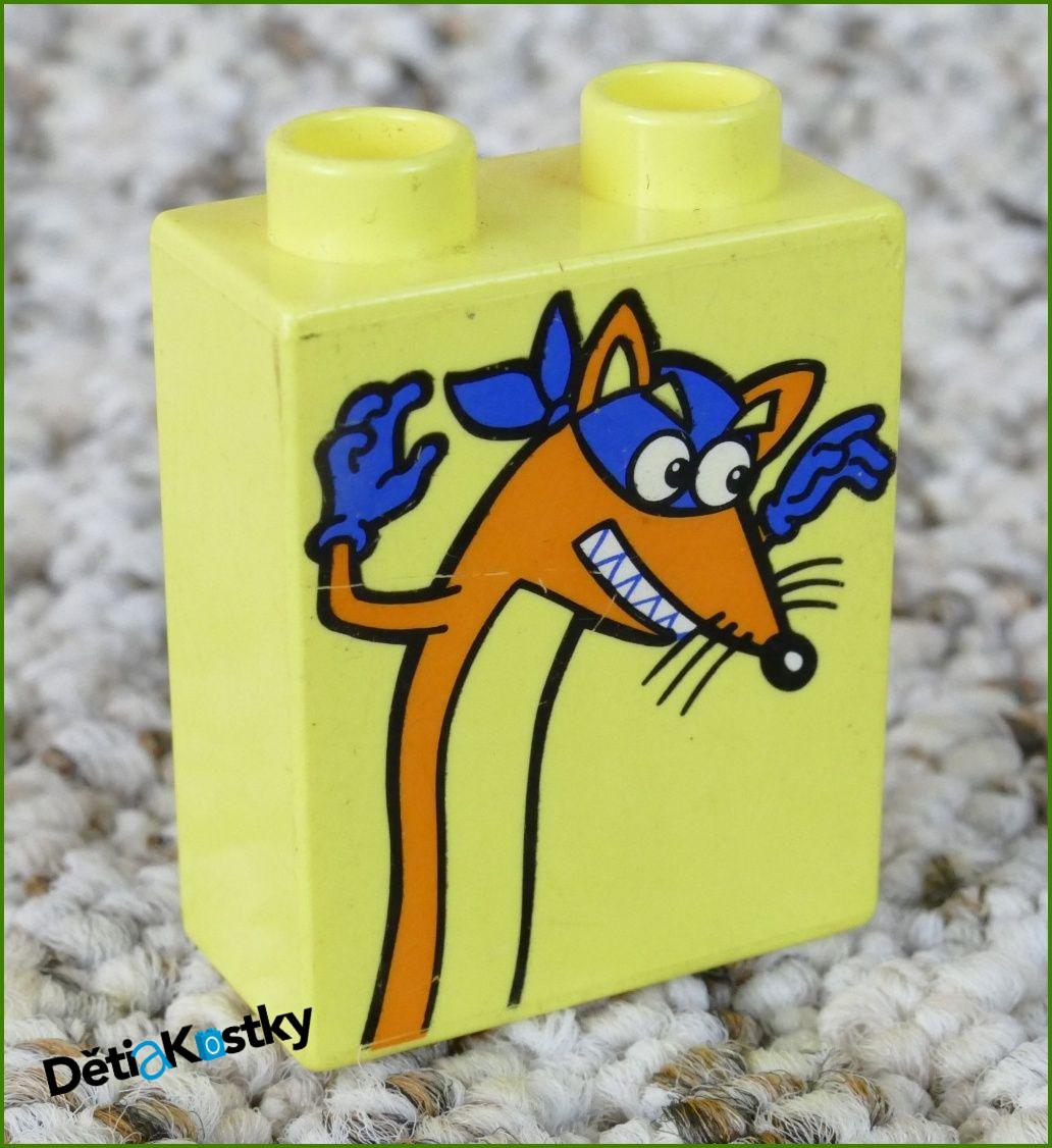 Lego® Duplo® Kostka 1x2x2 Světle Žlutá - Lišák Swiper