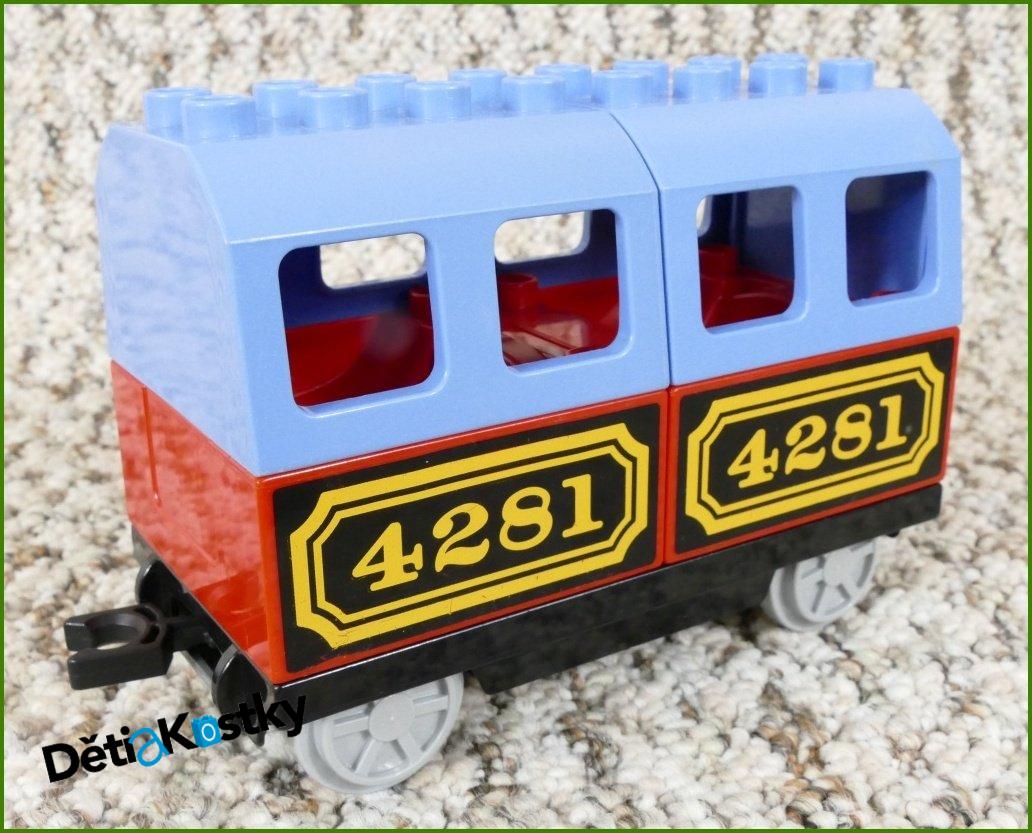 Lego® Duplo® Vagon Pro Cestující - 4281 Modré Střechy