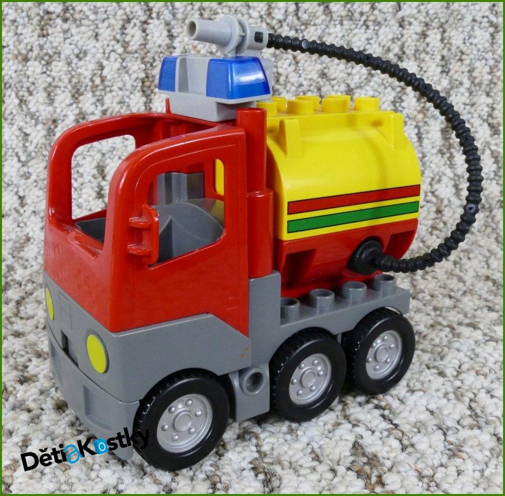 Lego® Duplo® Hasičské Auto s Cisternou a Hadicí