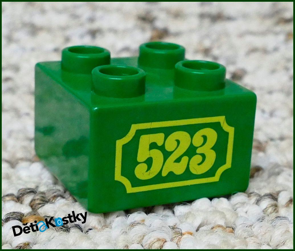 Lego® Duplo® Kostka Zelená 2x2 Čísla 523