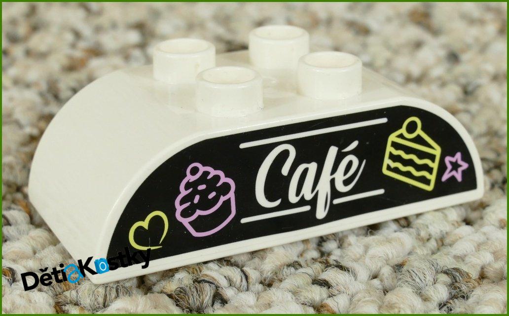 Lego® Duplo® Kostka 2x4 Zaoblená Bílá - Café se Zákusky