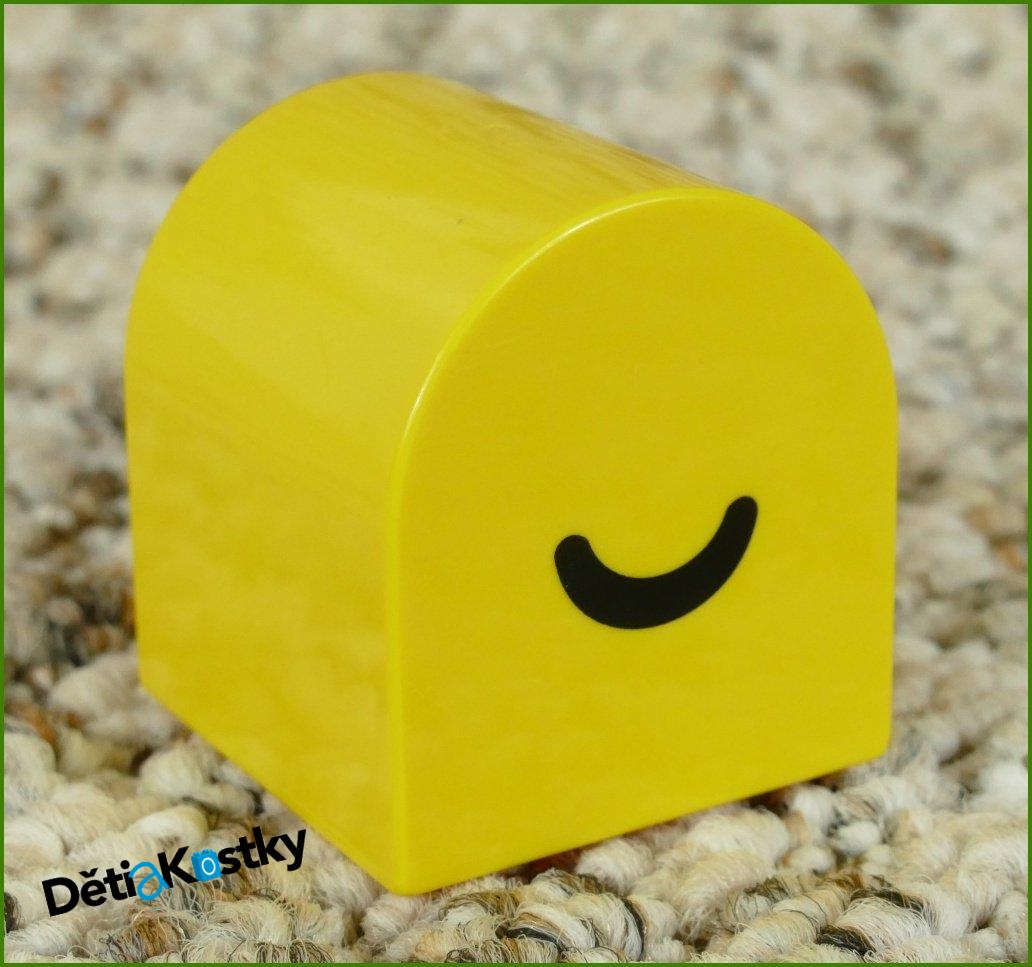 Lego® Duplo® Kostka Žlutá Zakulacená 2x2 Oko a Úsměv