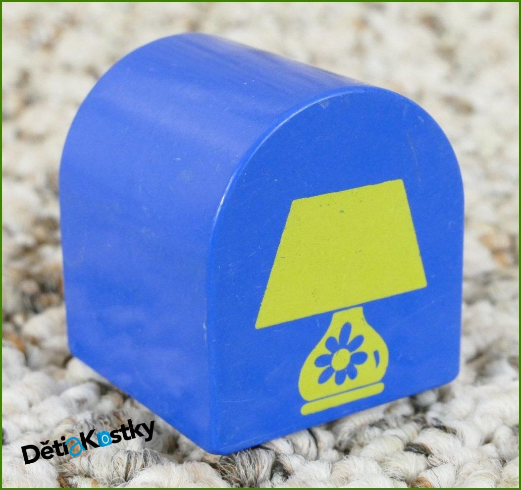 Lego® Duplo® Kostka 2x2 Zaoblená Modrá - Lampička