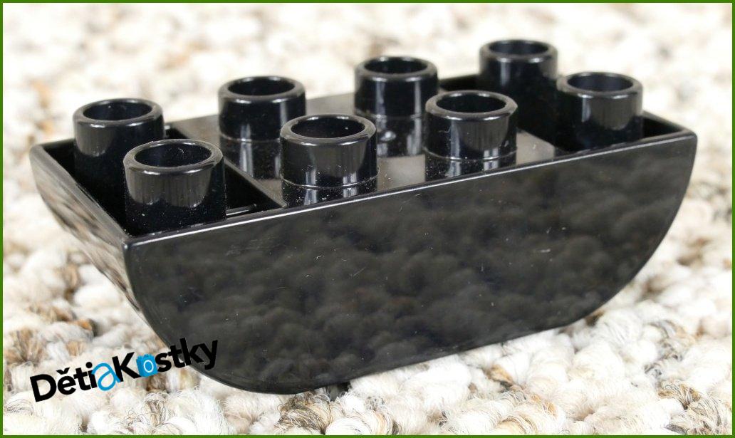 Lego® Duplo® Kostka 2x4 Zaoblená Invert - Černá