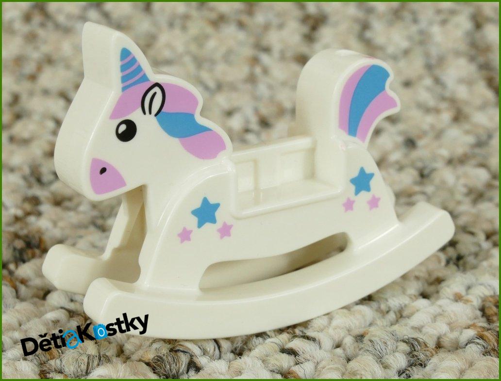 Lego® Duplo® Houpací Koník/Jednorožec Bílý s Hvězdičkami