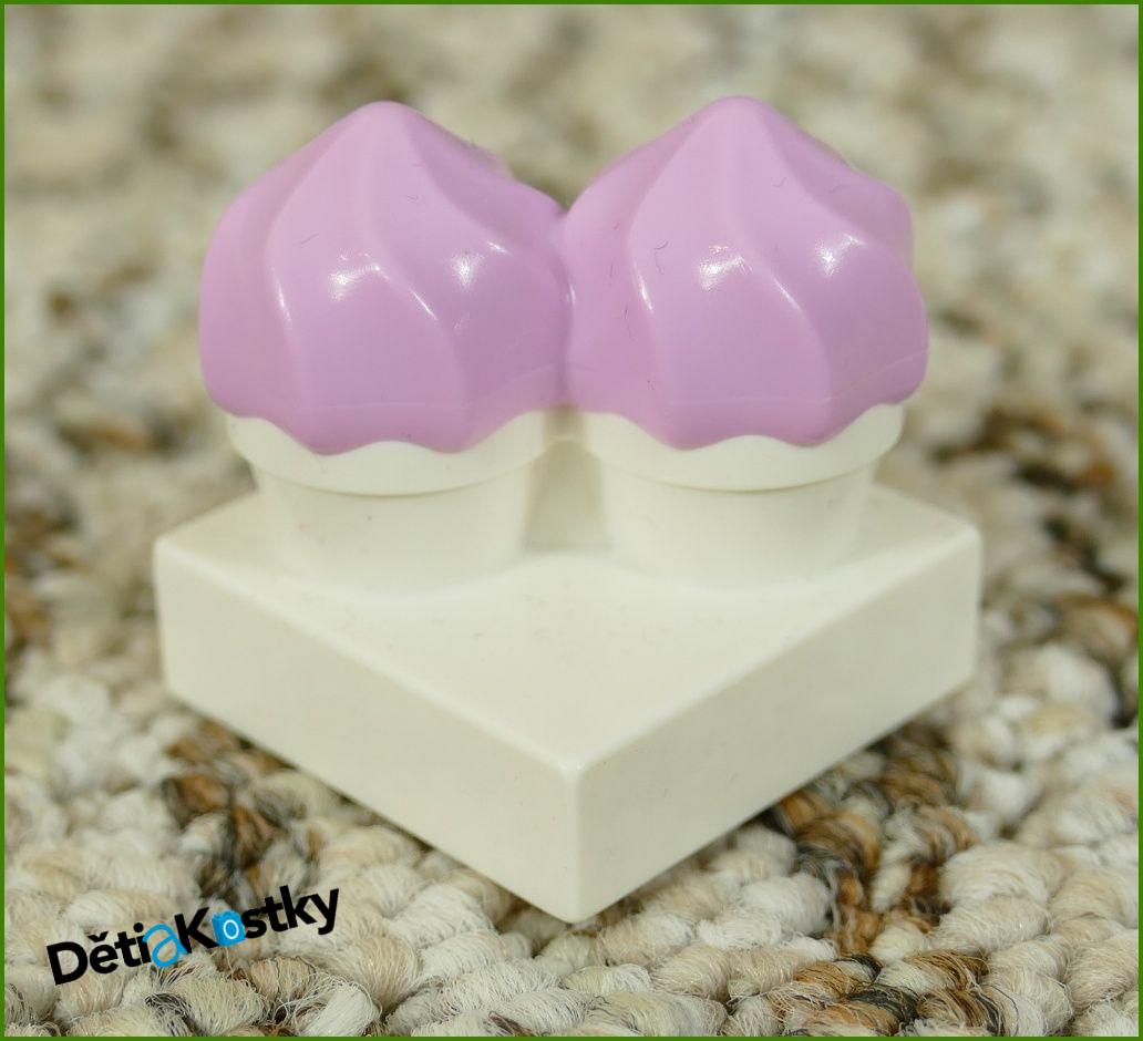 Lego® Duplo® Dortík/2 Zmrzliny Bílá Hranatá/Růžový Krém