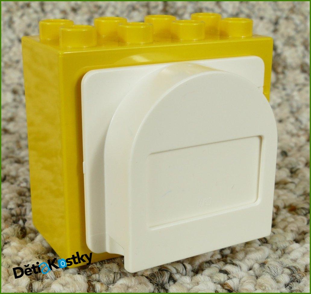 Lego® Duplo® Kostka se Schránkou Žlutá (Bílá Schránka)