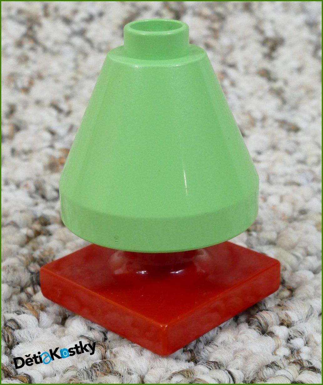 Lego® Duplo® Lampička Zelená Vysoká - Červený Podstavec Nízký