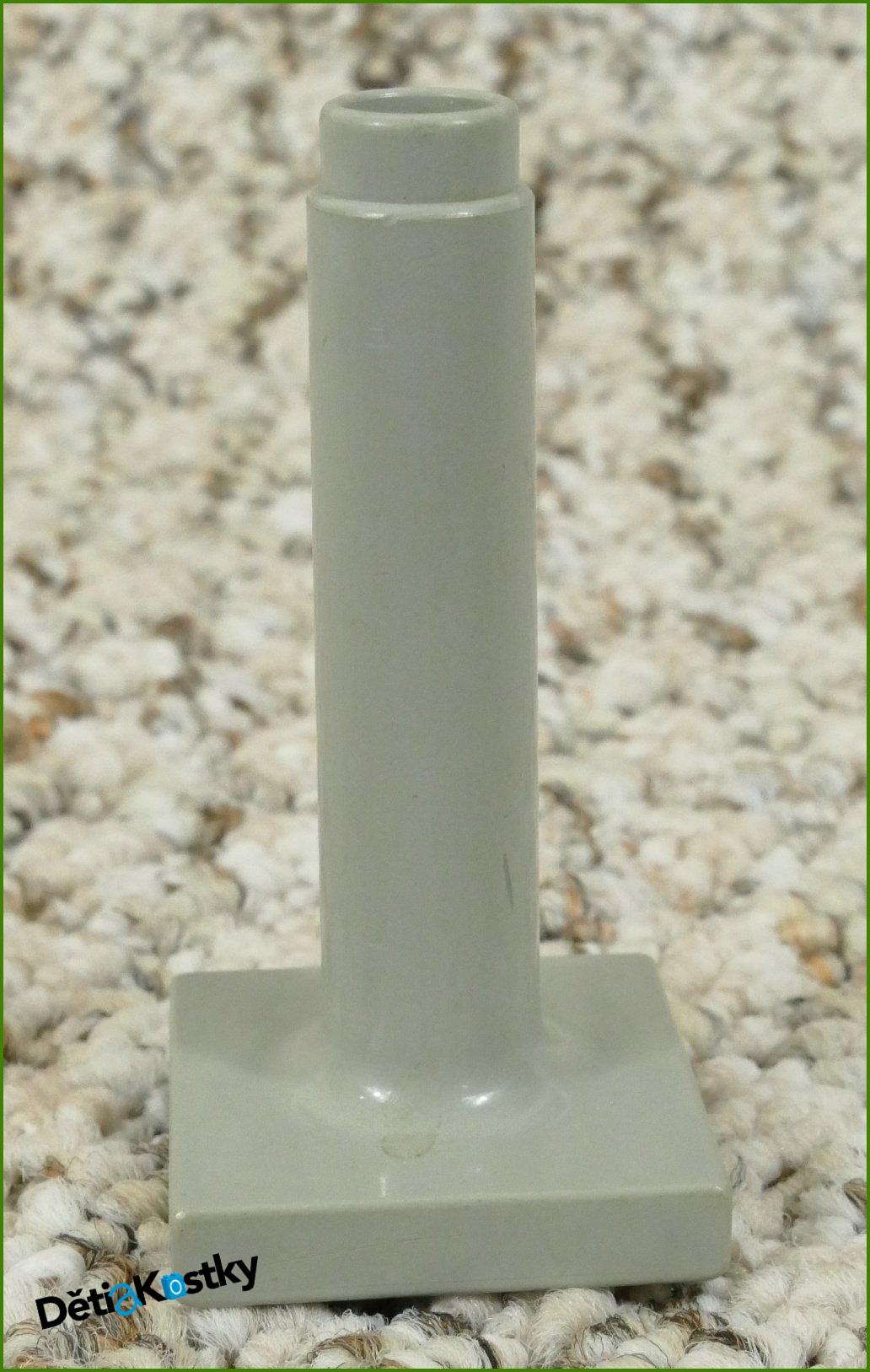Lego® Duplo® Šedý Vysoký Podstavec pro Lampičky, Slunečníky, Značky, Kostky 1x2x2