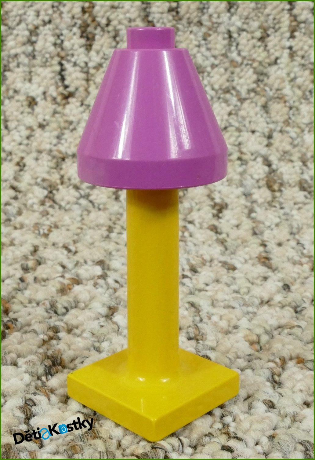 Lego® Duplo® Lampička Vysoká Růžová Vysoká - Žlutý Podstavec Vysoký