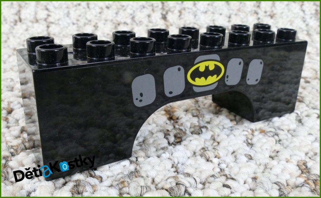 Lego® Duplo® Kostka Dlouhá Klenba Černá 2x8 - Batman