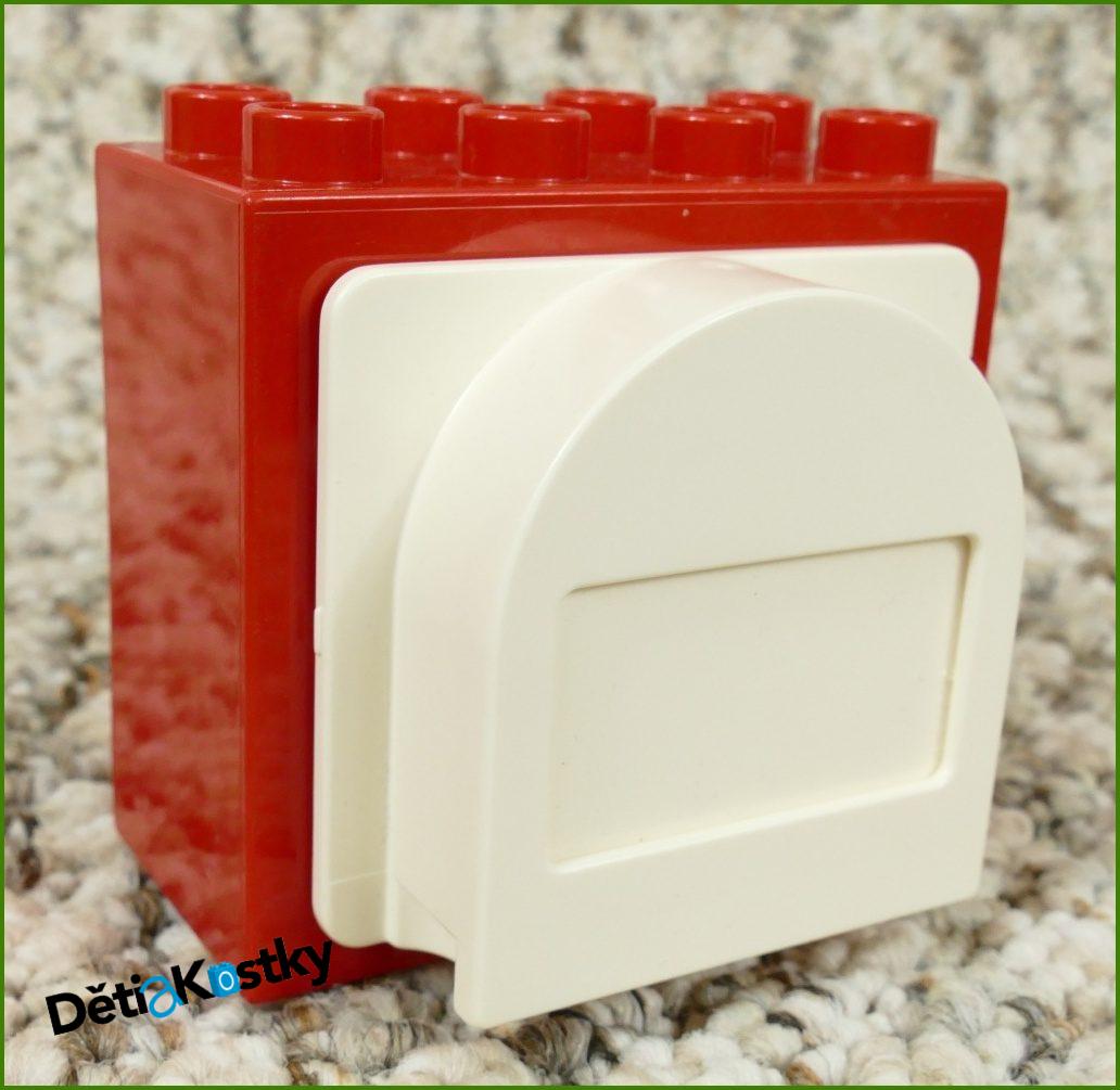 Lego® Duplo® Kostka se Schránkou Červená (Bílá Schránka)