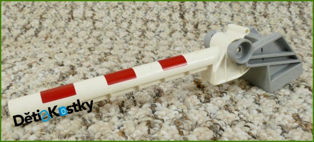 Lego® Duplo® Železniční Závora Novější se Šedým Podstavcem