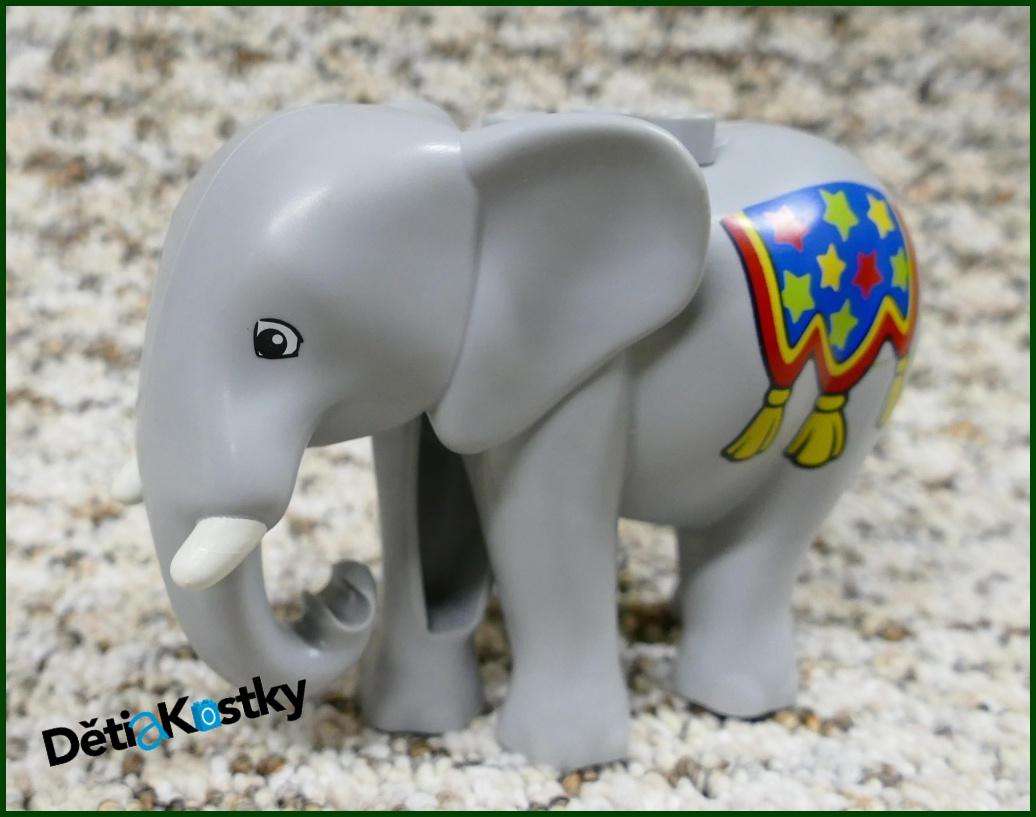 Lego® Duplo® Slon s Kly Cirkusový Novější Typ (Modrá Dečka)