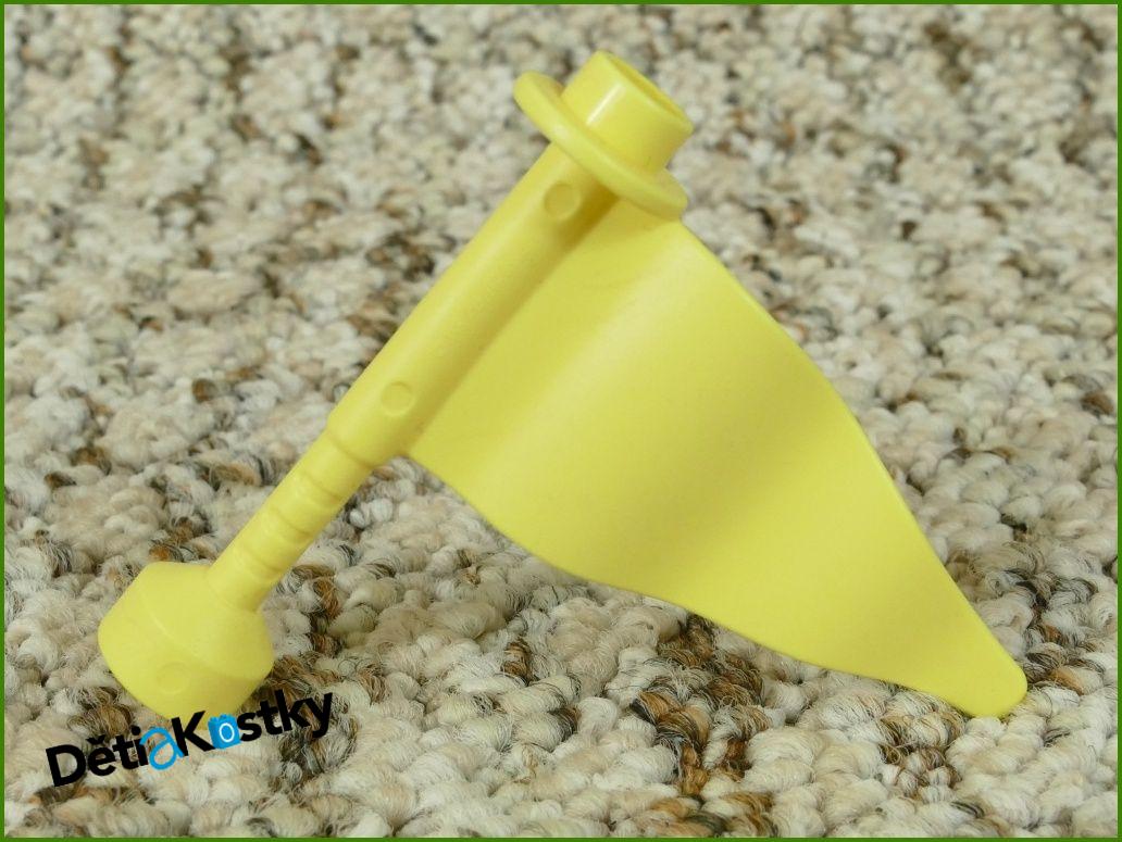 Lego® Duplo® Vlajka se Stožárem Světlounce Žlutá