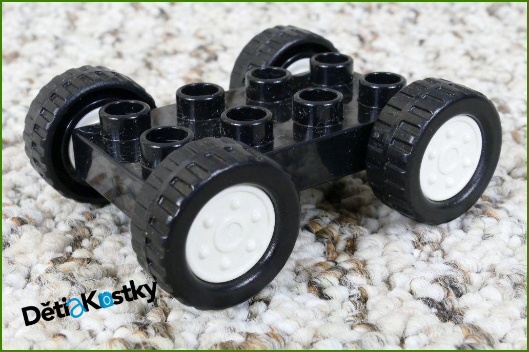 Lego® Duplo® Podvozek Autíčka 4x4 Černý - Bílá Kola