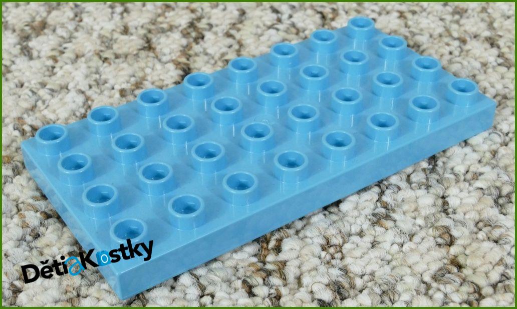 Lego® Duplo® Podložka/Destička 4x8 Tyrkysová