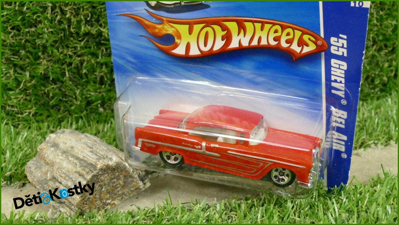 Angličák Model Autíčka Hot Wheels Autíčko '55 Chevy Bel Air (HOT AUCTION)