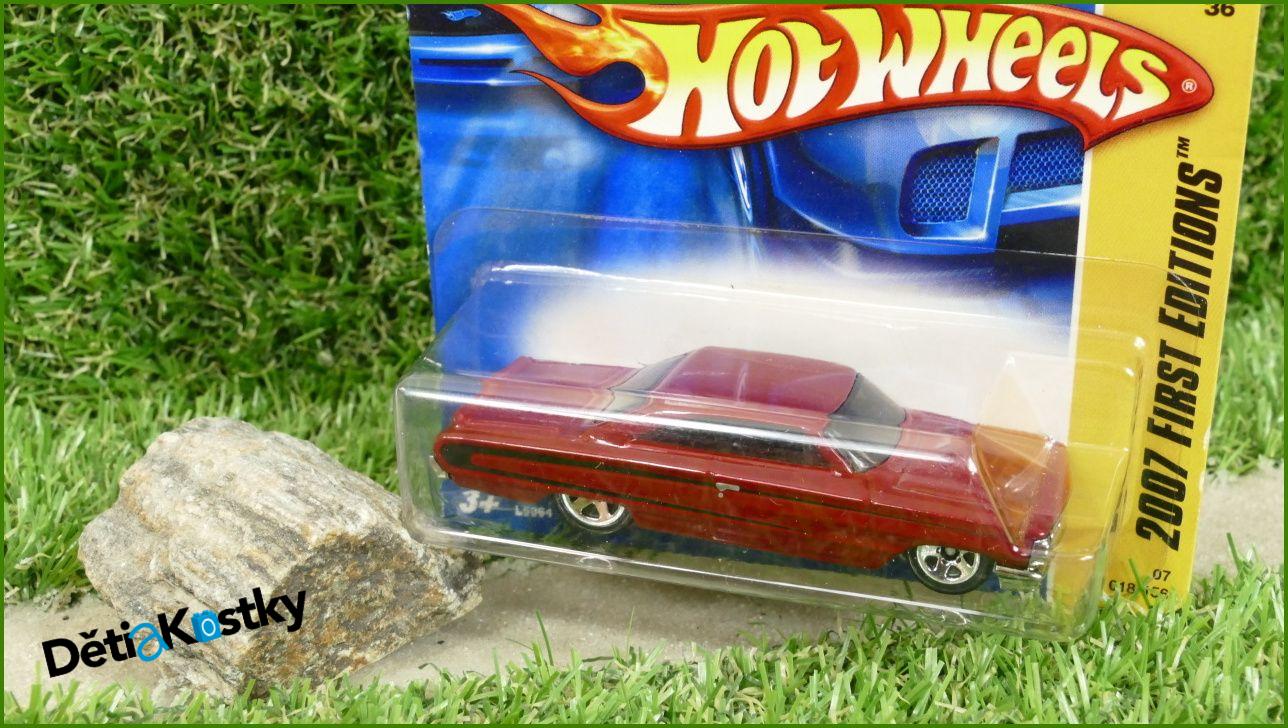Angličák Model Autíčka Hot Wheels Autíčko 1964 Ford Galaxie 500XL (2007 FIRST EDITIONS)