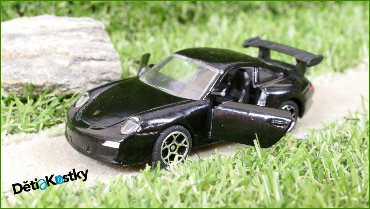 Kovový Model Autíčko Majorette Porsche GT3 - natahovací