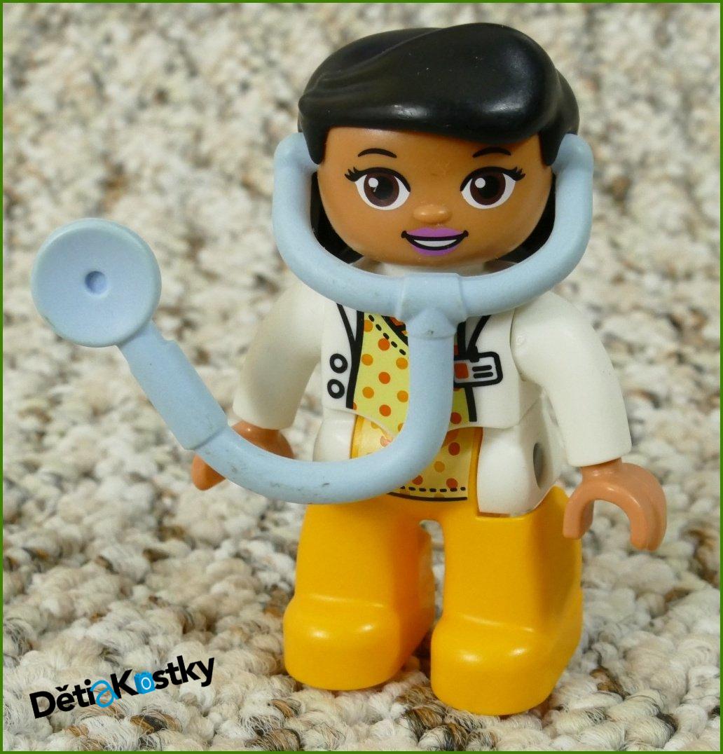 Lego® Duplo® Figurka Doktorka s Modrým Stetoskopem