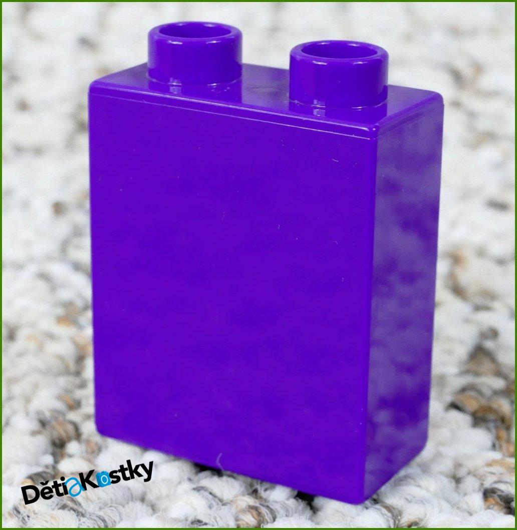 Lego® Duplo® Kostka 1x2x2 Tmavě Fialová