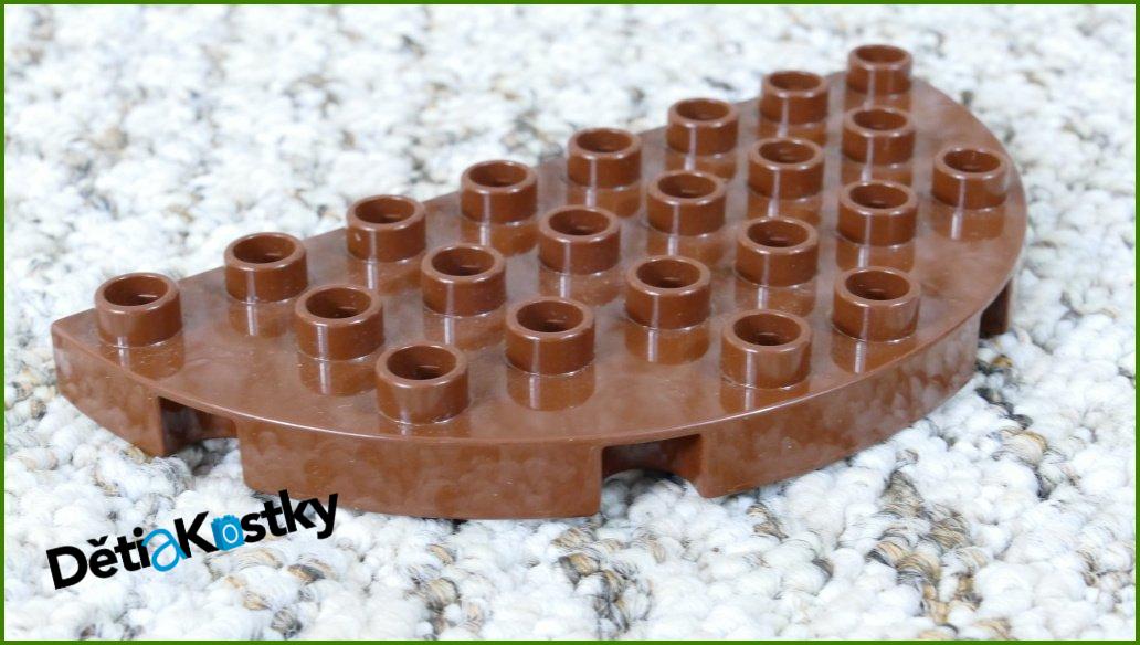 Lego® Duplo® Podložka/Destička 4x8 Půlkulatá Tmavě Hnědá