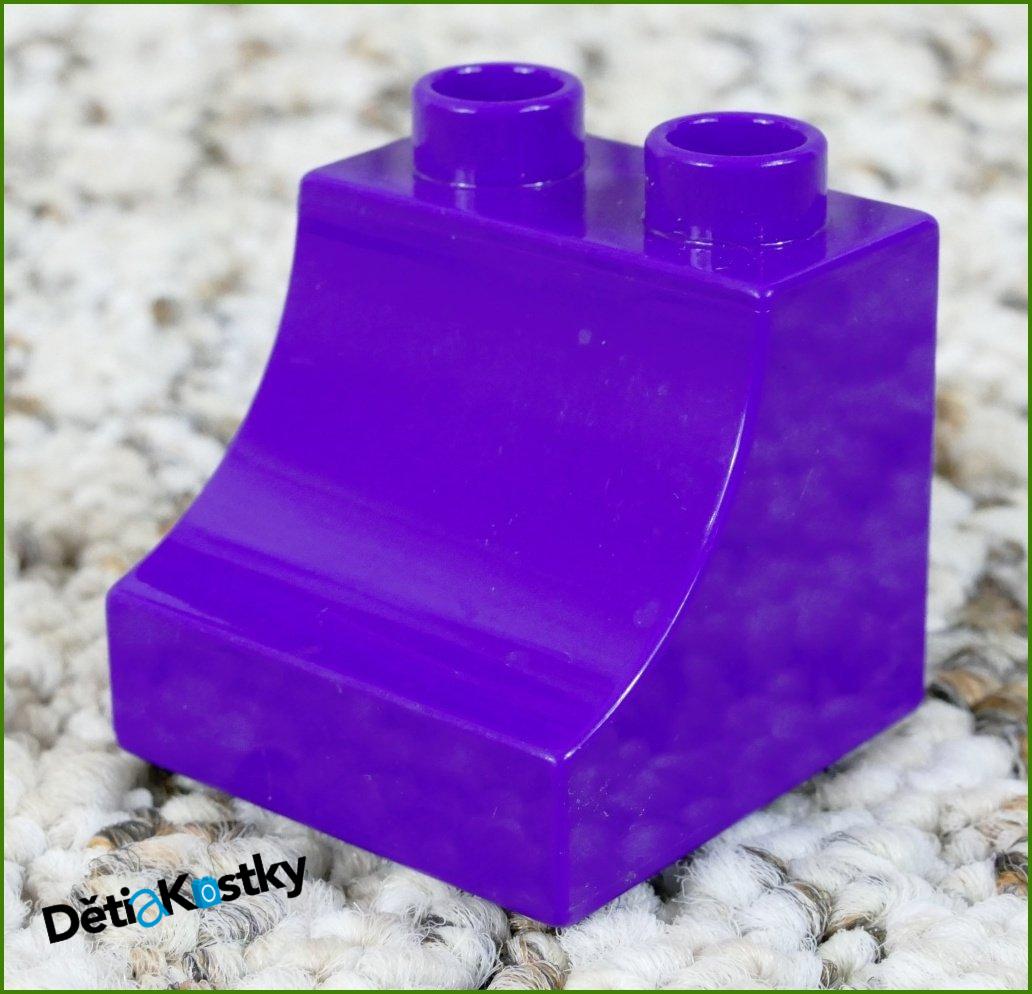 Lego® Duplo® Kostka 2x2 Zkosená Zakulacená (VN) Tmavě Fialová