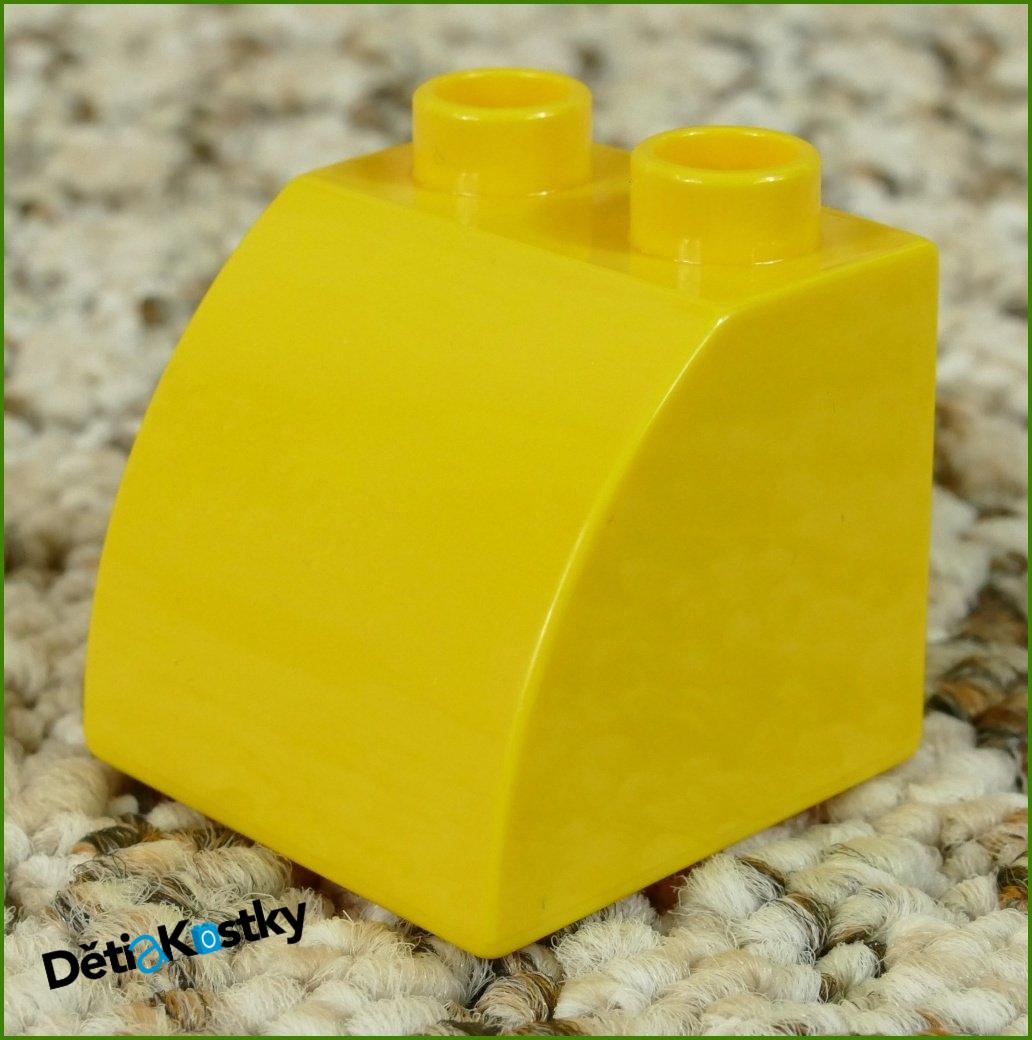 Lego® Duplo® Kostka 2x2 Zkosená Zakulacená Žlutá