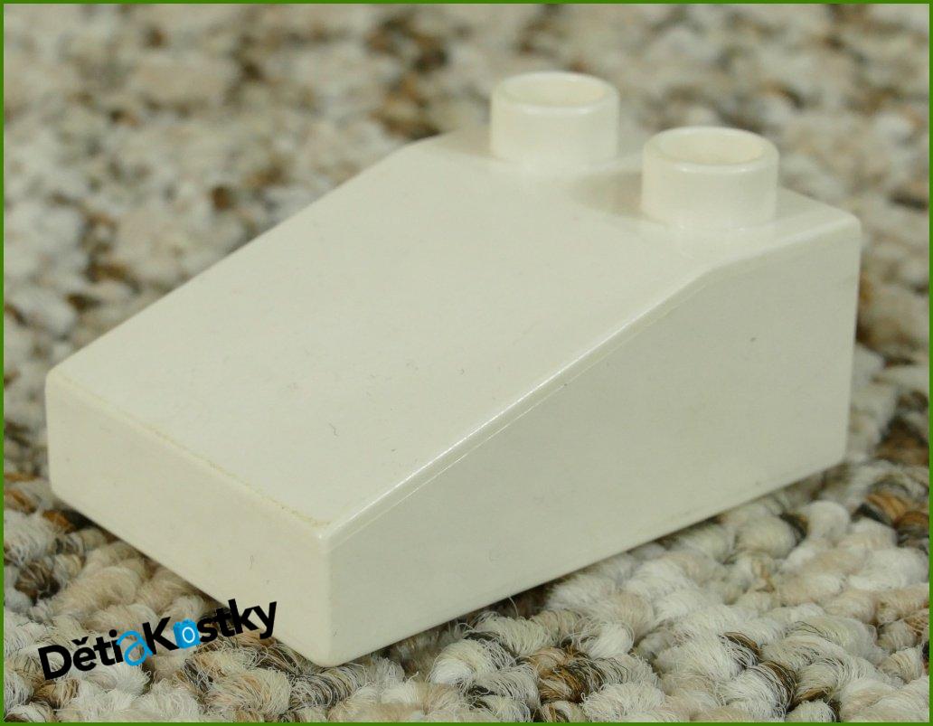 Lego® Duplo® Kostka 2x3 Zkosená Nízká Stříška Bílá