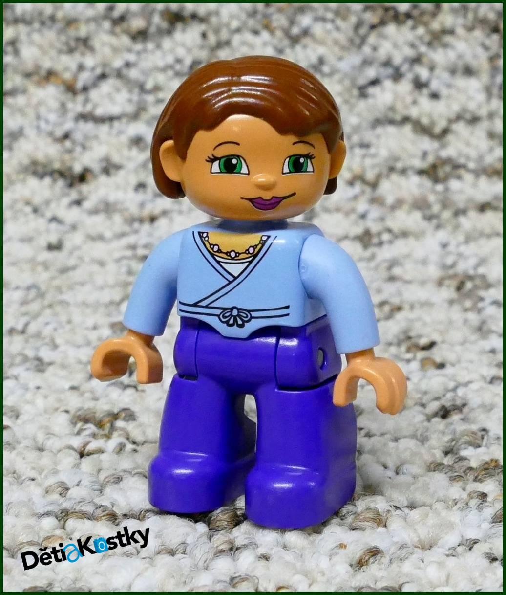 Lego® Duplo® Figurka Maminka Fialovo/Modrá