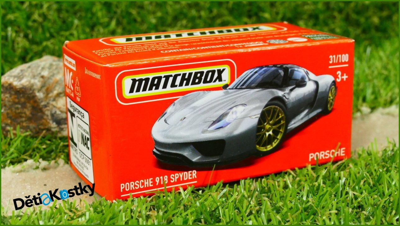 Angličák Autíčko Matchbox Porsche 918 Spyder v Krabičce