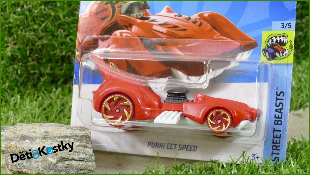 Angličák Model Autíčka Hot Wheels Autíčko Purrfect Speed (STREET BEASTS)