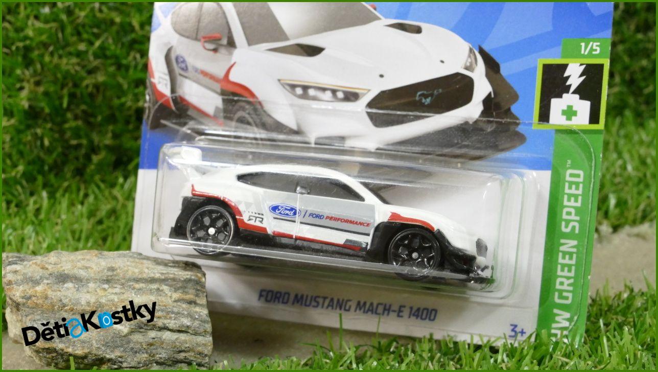 Angličák Model Autíčka Hot Wheels Autíčko Ford Mustang Mach-E 1400 (HW GREEN SPEED)