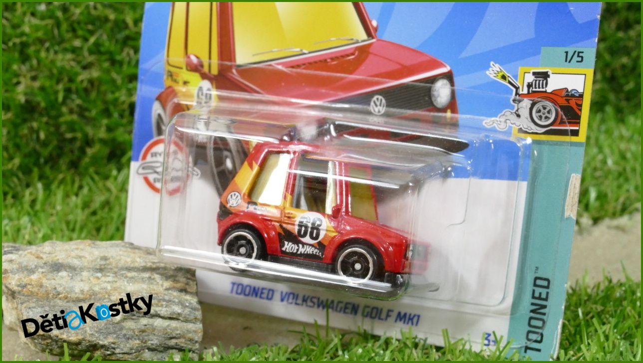 Angličák Model Autíčka Hot Wheels Autíčko Tooned Volkswagen Golf MK1 (TOONED)