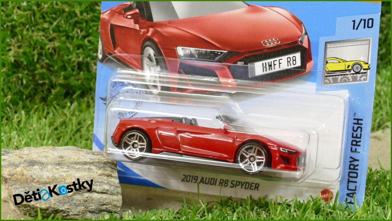 Angličák Model Autíčka Hot Wheels Autíčko 2019 Audi R8 Spyder (FACTORY FRESH)
