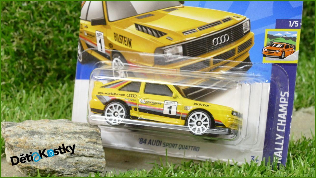 Angličák Model Autíčka Hot Wheels Autíčko ´84 Audi Sport Quattro (RALLY CHAMPS)