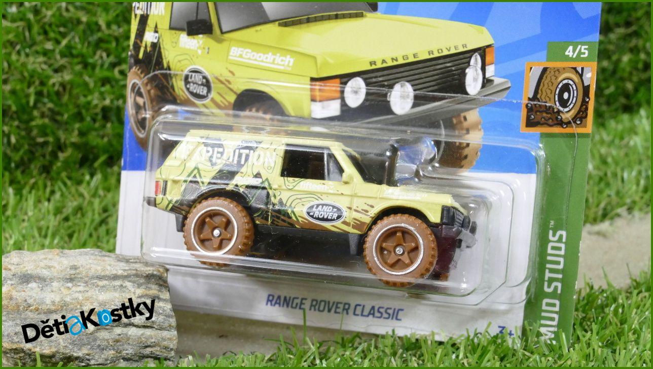 Angličák Model Autíčka Hot Wheels Autíčko Range Rover Classic (MUD STUDS)