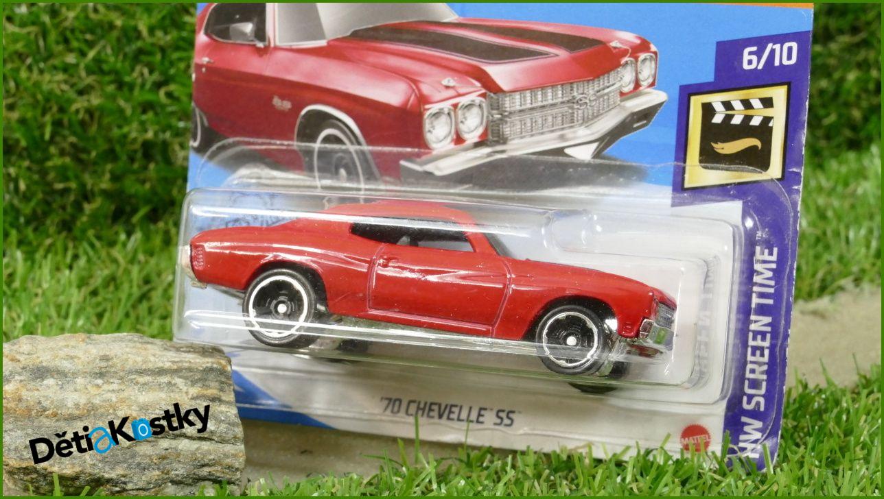 Angličák Model Autíčka Hot Wheels Autíčko ´70 Chevelle SS (HW SCREEN TIME)