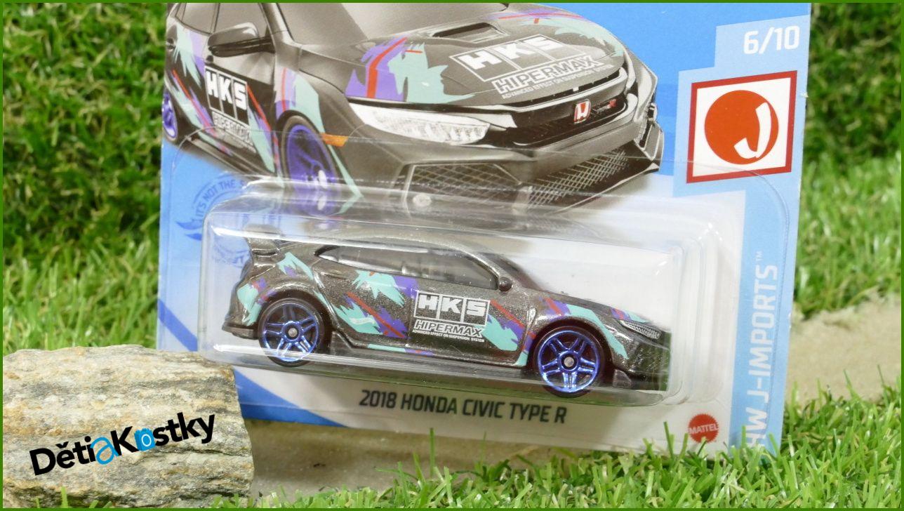 Angličák Model Autíčka Hot Wheels Autíčko 2018 Honda Civic Type R (HW J-IMPORTS)