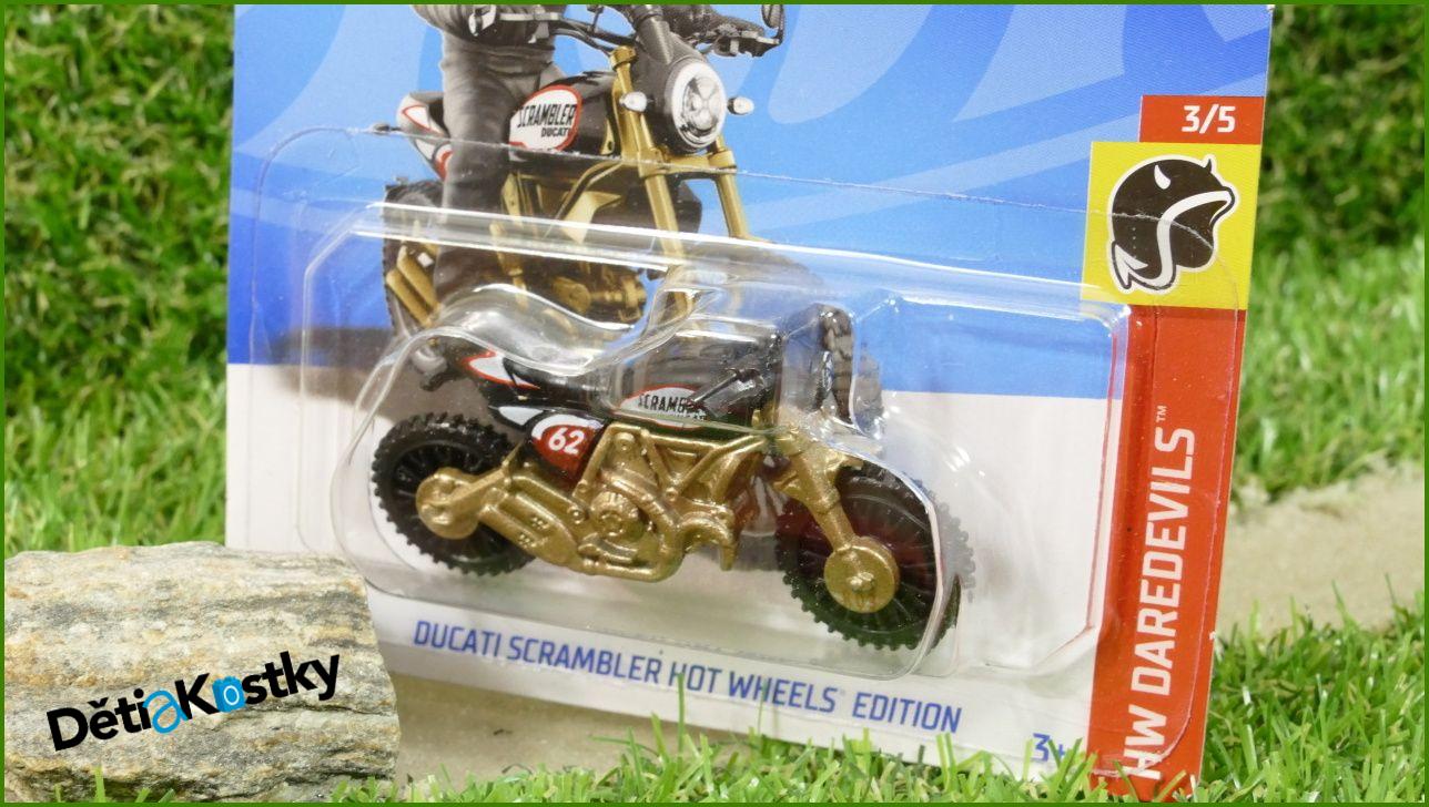 Angličák Model Autíčka Hot Wheels Autíčko Ducati Scrambler Hot Wheels Edition (HW DAREDEVILS)