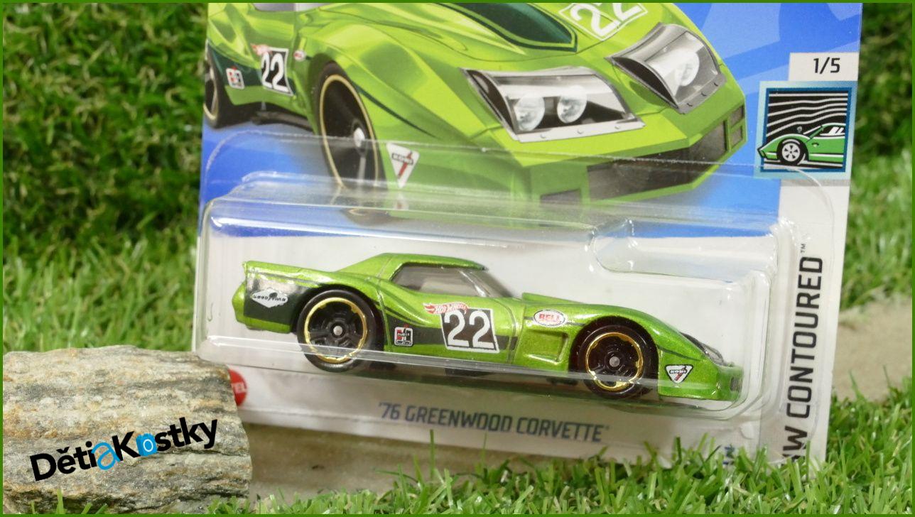 Angličák Model Autíčka Hot Wheels Autíčko ´76 Greenwood Corvette (HW CONTOURED)