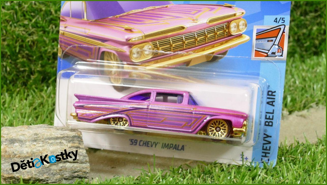 Angličák Model Autíčka Hot Wheels Autíčko ´59 Chevy Impala (CHEVY BEL AIR)