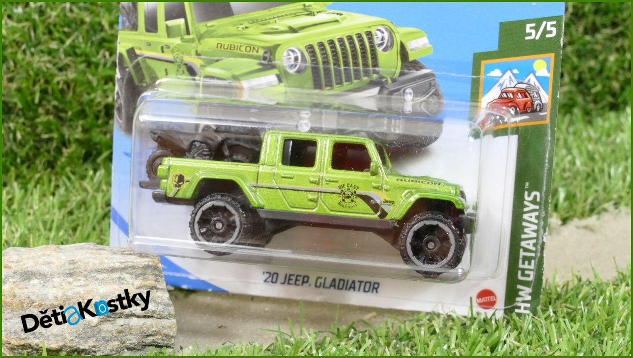 Angličák Model Autíčka Hot Wheels Autíčko ´20 Jeep Gladiator (HW GETAWAYS)